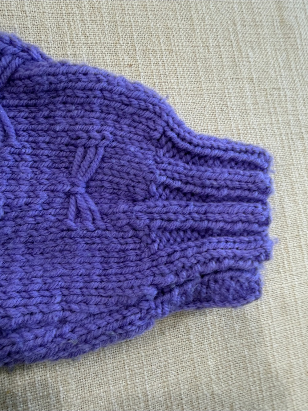 Purple Textured Knit Women's Sweater
Homemade and Size Large - Picture 3 of 3
